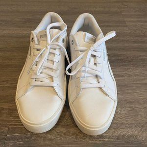 Puma Women's All White Platform Sneaker